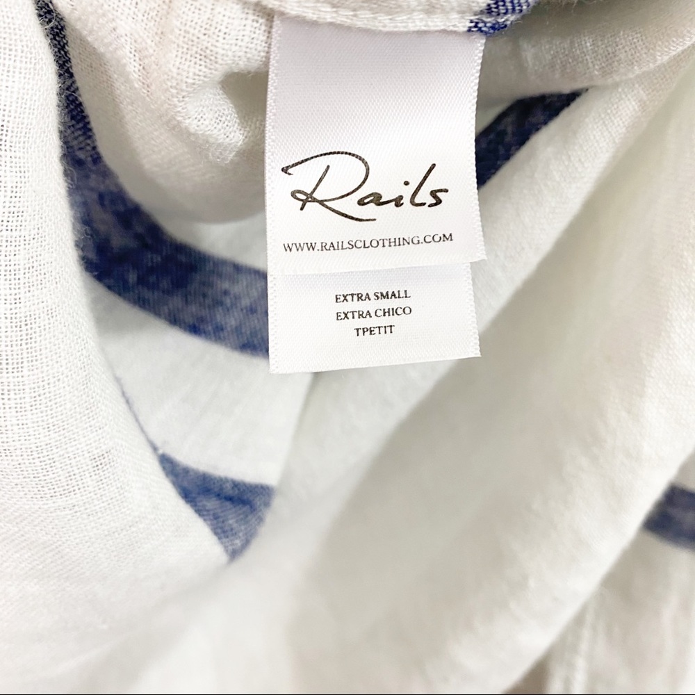 Rails Charli Westport Stripe Linen Button Down Top - Picture 9 of 11